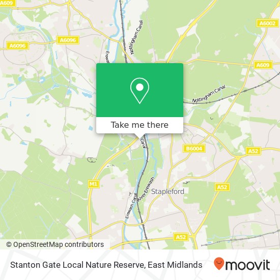 Stanton Gate Local Nature Reserve map