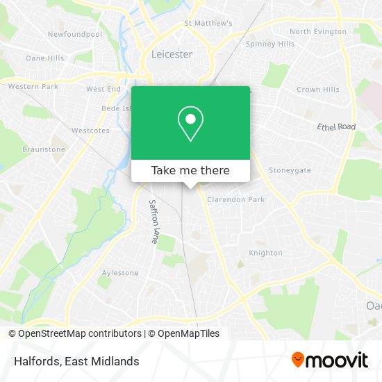 Halfords map