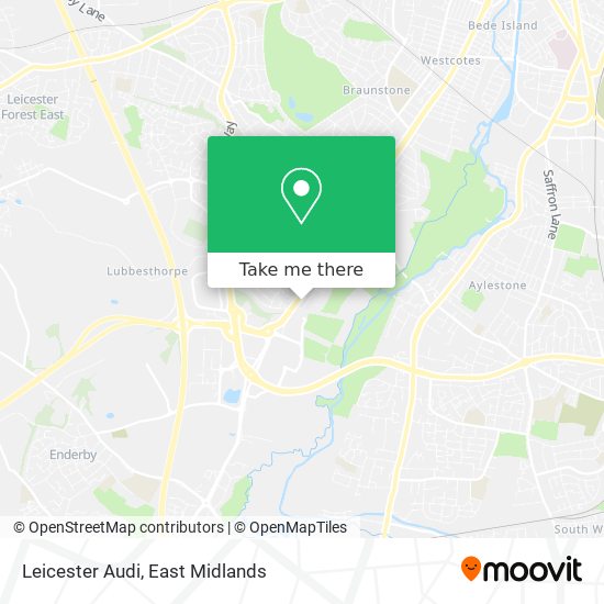 Leicester Audi map