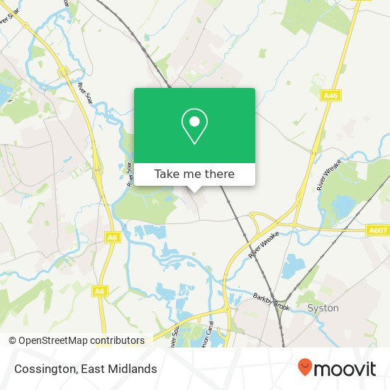Cossington map