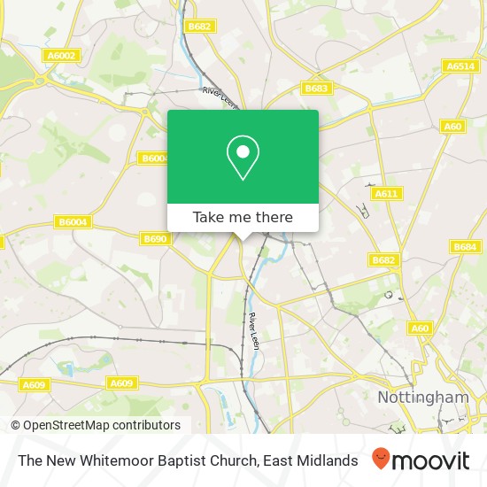 The New Whitemoor Baptist Church map