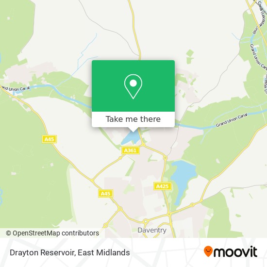 Drayton Reservoir map