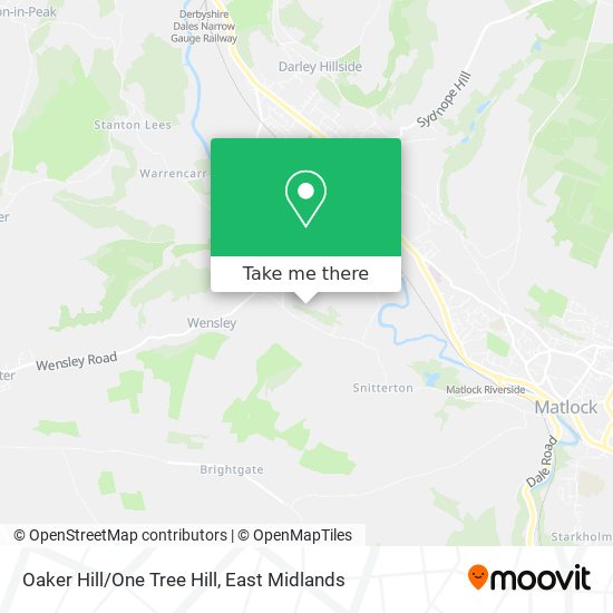 Oaker Hill/One Tree Hill map