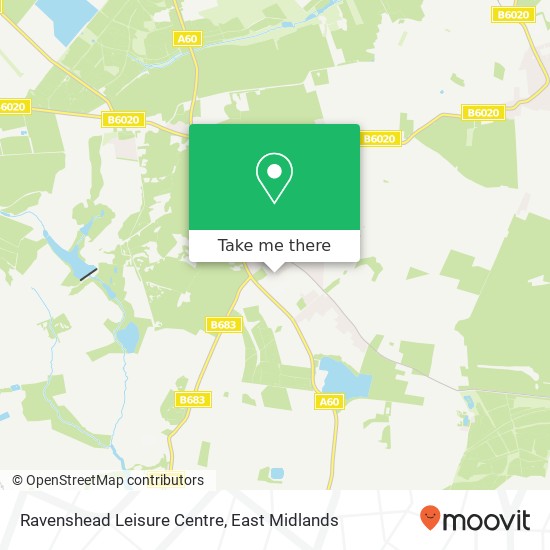 Ravenshead Leisure Centre map