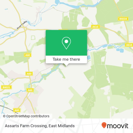 Assarts Farm Crossing map