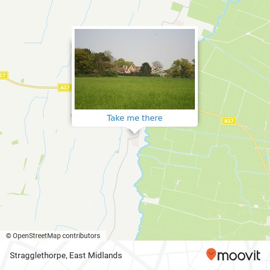 Stragglethorpe map