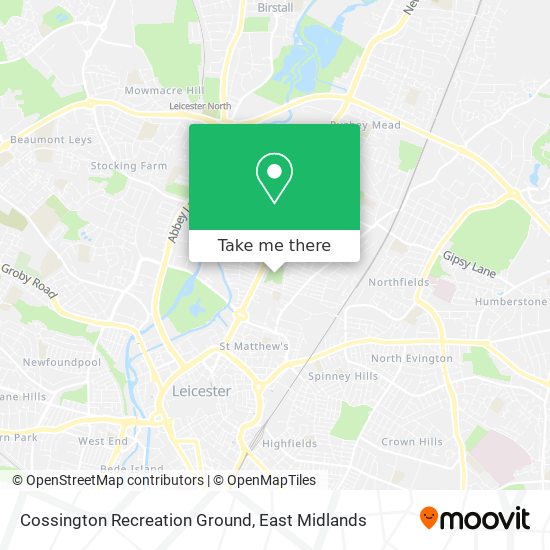 Cossington Recreation Ground map
