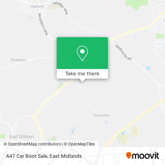 A47 Car Boot Sale map