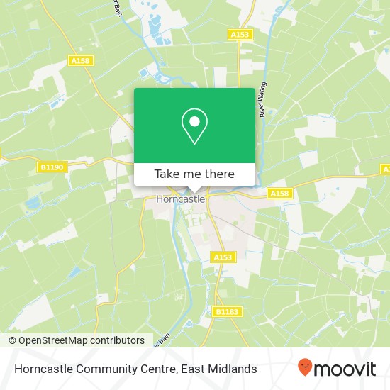 Horncastle Community Centre map