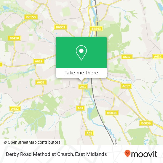 Derby Road Methodist Church map