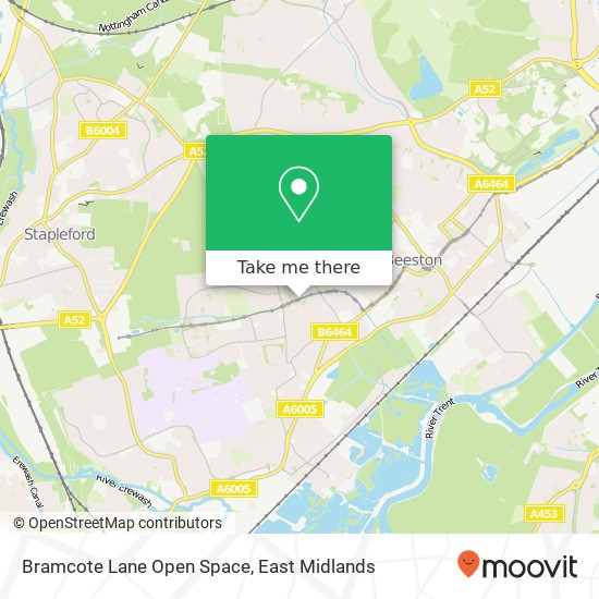 Bramcote Lane Open Space map