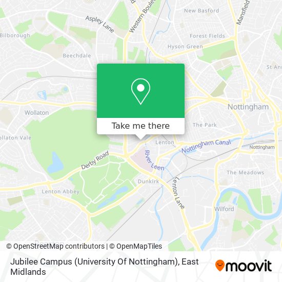 Jubilee Campus (University Of Nottingham) map