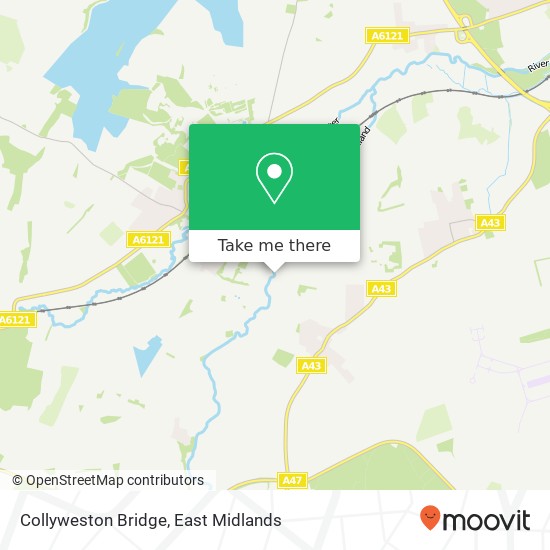 Collyweston Bridge map