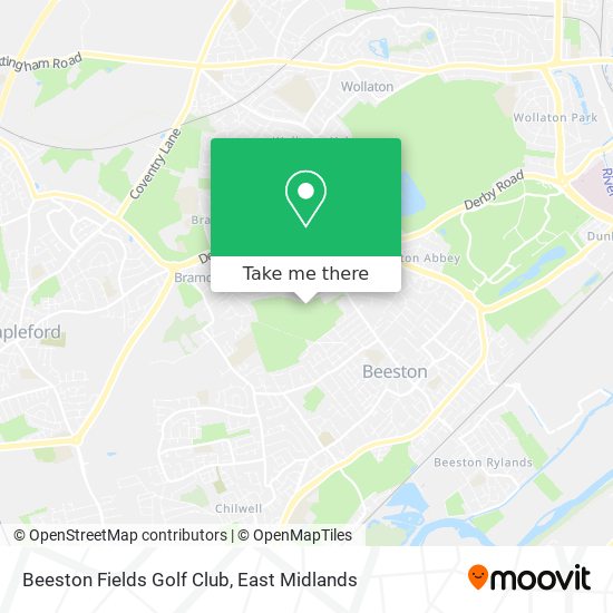 Beeston Fields Golf Club map