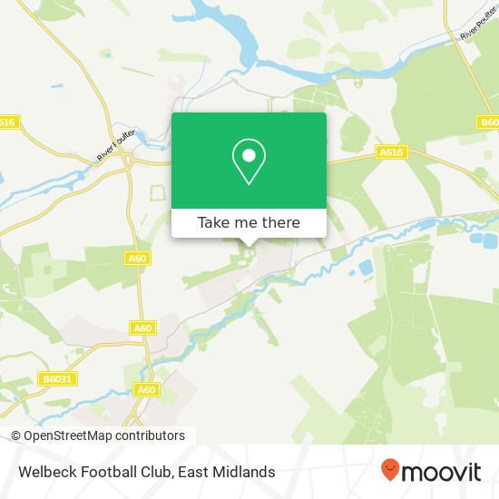 Welbeck Football Club map