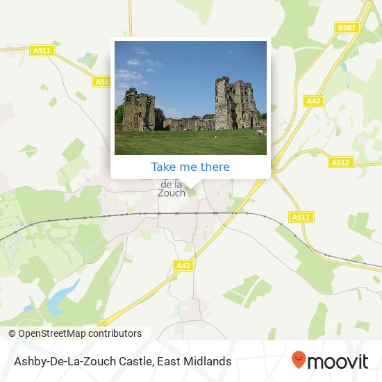 Ashby-De-La-Zouch Castle map
