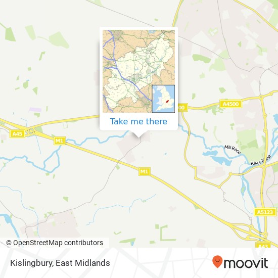 Kislingbury map