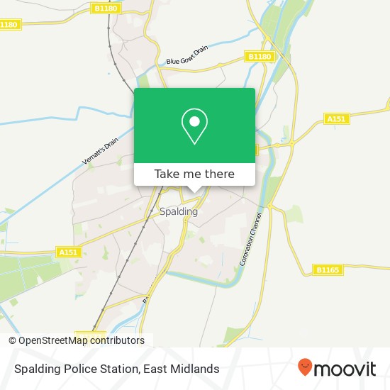 Spalding Police Station map