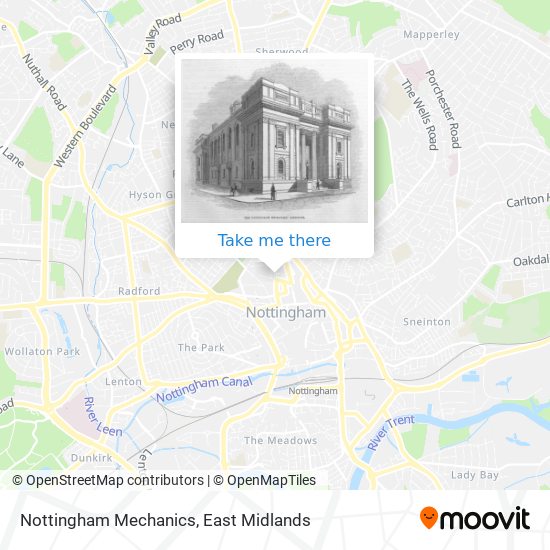 Nottingham Mechanics map