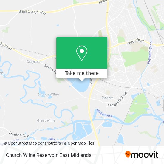 Church Wilne Reservoir map