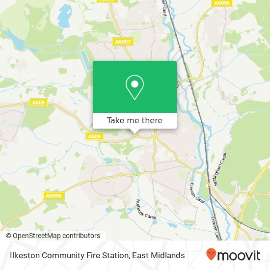 Ilkeston Community Fire Station map