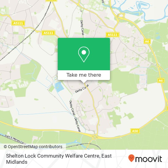 Shelton Lock Community Welfare Centre map