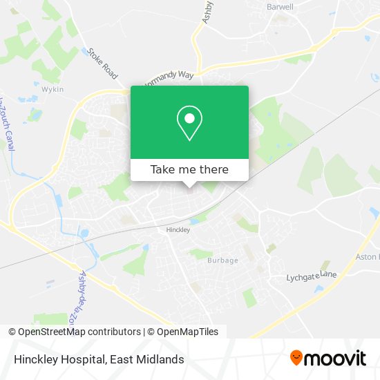 Hinckley Hospital map