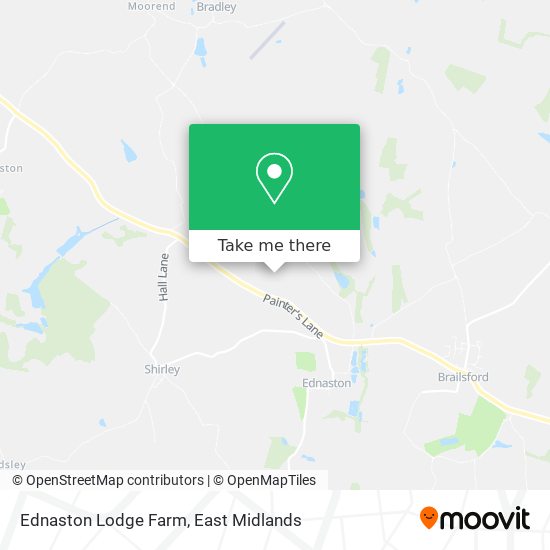 Ednaston Lodge Farm map