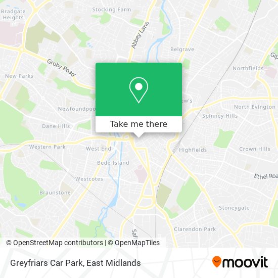 Greyfriars Car Park map