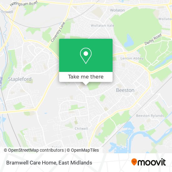 Bramwell Care Home map