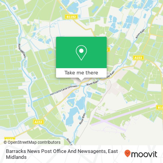 Barracks News  Post Office And  Newsagents map
