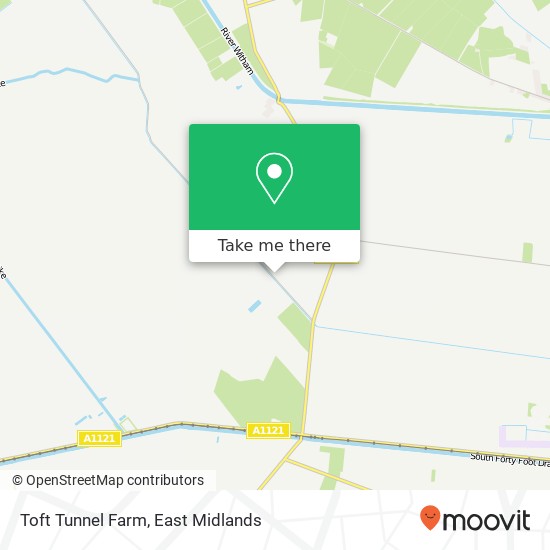 Toft Tunnel Farm map