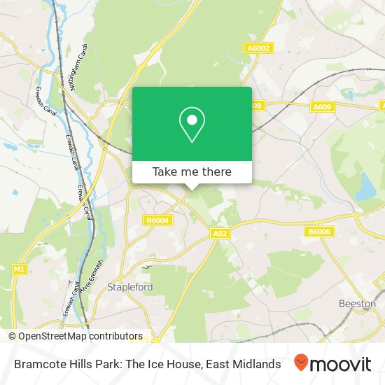 Bramcote Hills Park: The Ice House map