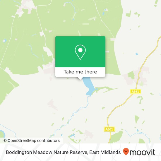 Boddington Meadow Nature Reserve map