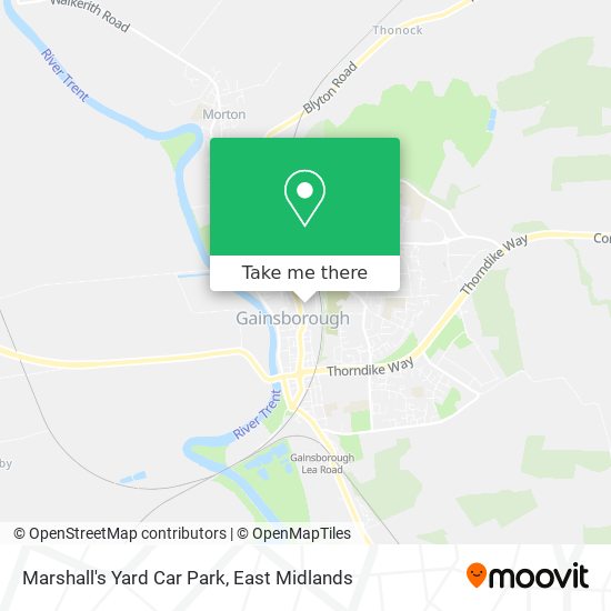 Marshall's Yard Car Park map