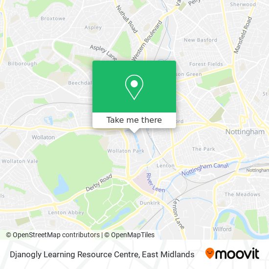 Djanogly Learning Resource Centre map