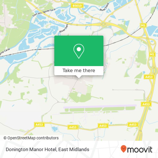 Donington Manor Hotel map