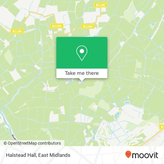 Halstead Hall map