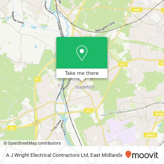 A J Wright Electrical Contractors Ltd map
