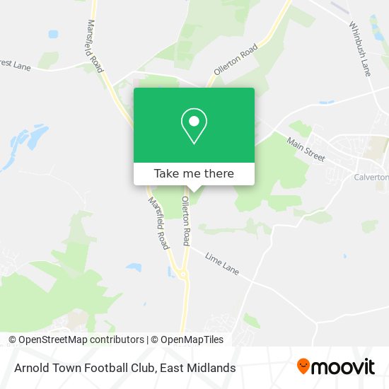 Arnold Town Football Club map