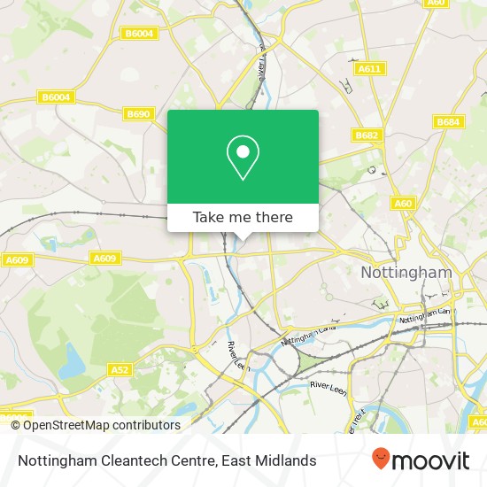 Nottingham Cleantech Centre map
