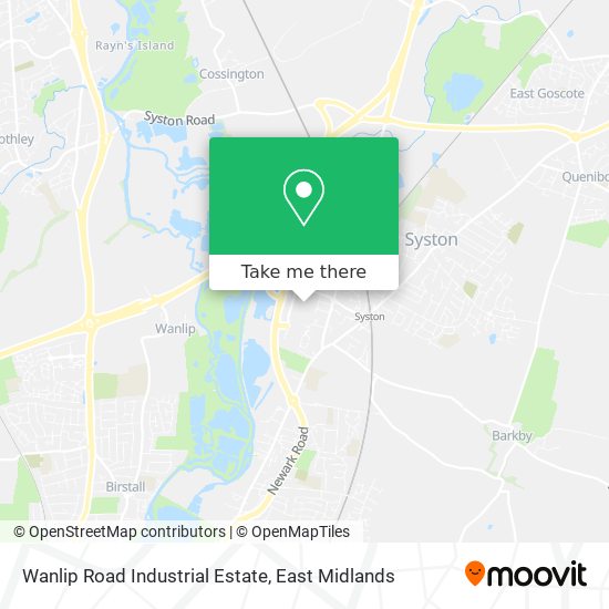 Wanlip Road Industrial Estate map