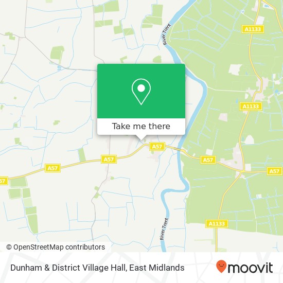 Dunham & District Village Hall map