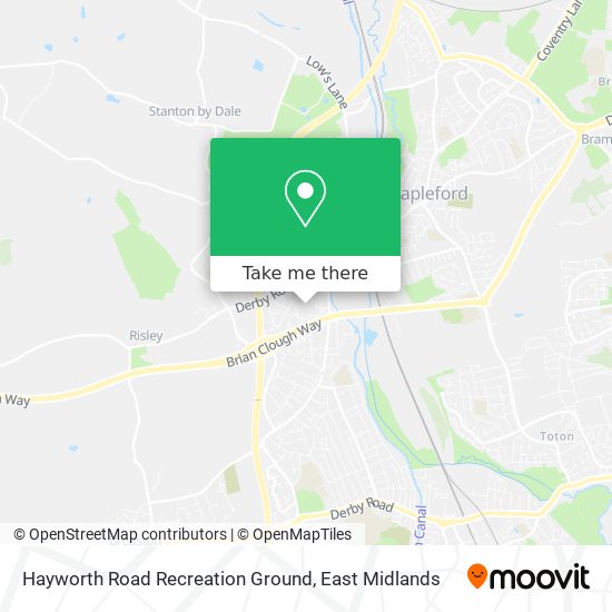 Hayworth Road Recreation Ground map