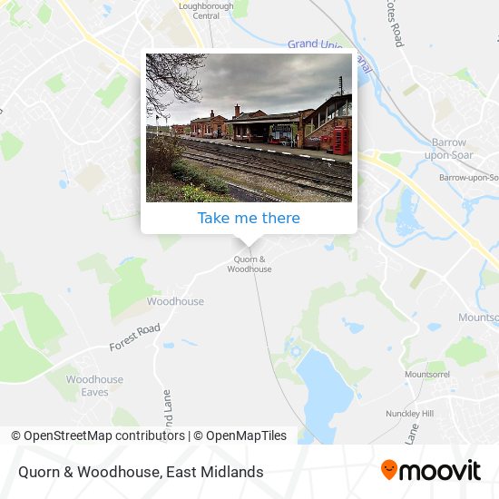 Quorn & Woodhouse map