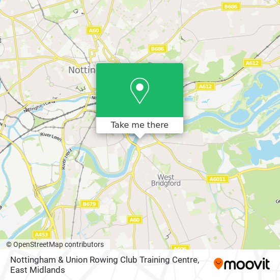 Nottingham & Union Rowing Club Training Centre map
