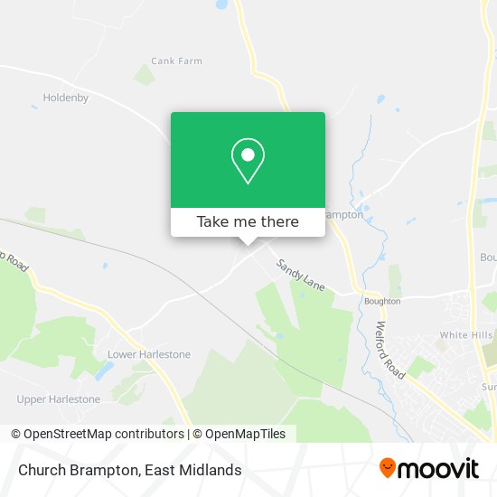 Church Brampton map