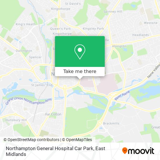 Northampton General Hospital Car Park map