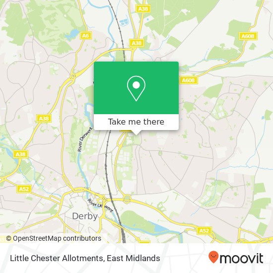 Little Chester Allotments map