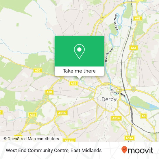 West End Community Centre map